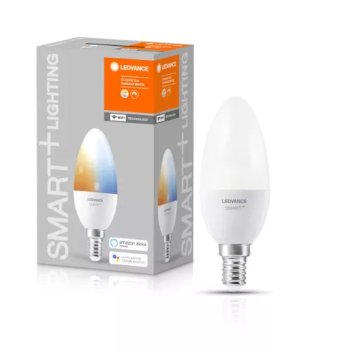 LEDVANCE SMART+ WIFI LED gyertya, 5W, E14 foglalat, 470lm, változtatható 2700-6500K