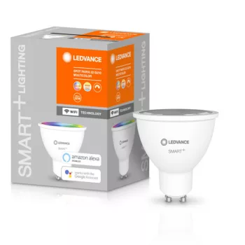 LEDVANCE SMART+ WiFi LED spot PAR16, GU10 foglalat, 5W, RGB állítható, 350lm, 5693