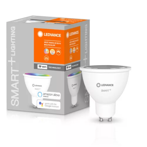LEDVANCE SMART+ WiFi LED spot PAR16, GU10 foglalat, 5W, RGB állítható, 350lm, 5693