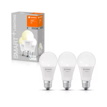 LEDVANCE SMART+ LED izzó Classic forma, okos WiFi, 9W, 2700K, E27 foglalat, 806lm, 3 db csomag