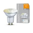 LEDVANCE SMART+ LED spot WiFi, GU10 foglalat, 5W, 2700K, 350lm, meleg fehér fény, 52mm hosszú