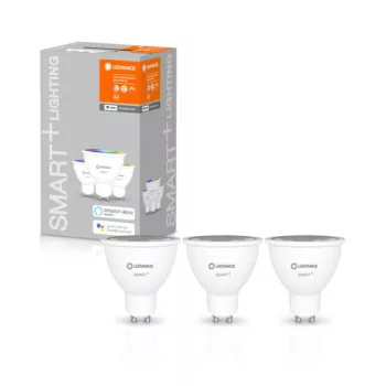 LEDVANCE SMART+ WiFi LED spot PAR16, GU10 foglalat, 5W, RGB állítható, 350lm, hangvezérelhető