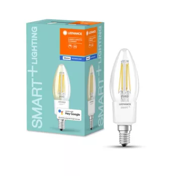 LEDVANCE SMART+ LED gyertya izzó, okos Bluetooth, filament, 4W, 2700K, E14 foglalat, 470lm