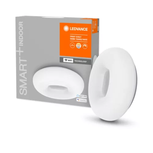 LEDVANCE SMART+ Orbis Donut mennyezeti lámpa beltéri fehér, okos WiFi, 24W, 3000-6500K