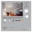 LEDVANCE SMART+ Orbis Moon mennyezeti lámpa beltéri fehér, okos WiFi, hangvezérelhető, 32W, fekete