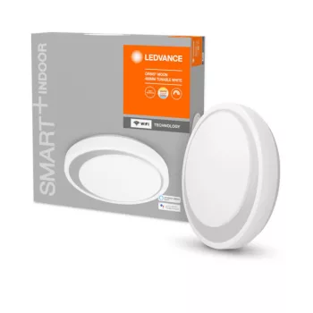 LEDVANCE SMART+ Orbis Moon mennyezeti lámpa beltéri fehér, okos WiFi, hangvezérelhető, 32W, Szürke