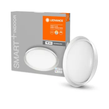 LEDVANCE SMART+ Orbis Plate mennyezeti lámpa beltéri fehér, okos WiFi, 24W, 3000-6500K