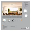 LEDVANCE SMART+ Orbis Eye mennyezeti lámpa beltéri fehér, okos WiFi, hangvezérelhető, 32W, Szürke