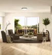 LEDVANCE SMART+ Orbis Eye mennyezeti lámpa beltéri fehér, okos WiFi, hangvezérelhető, 32W, Szürke