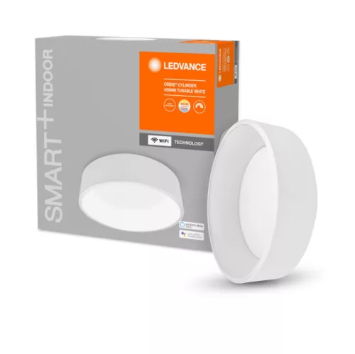 LEDVANCE SMART+ Orbis Cylinder mennyezeti lámpa beltéri fehér, okos WiFi, 24W, 3000-6500K