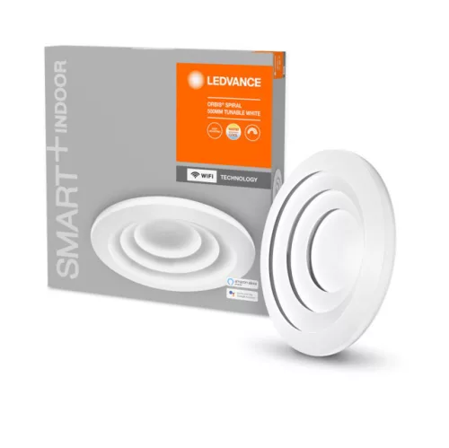 LEDVANCE SMART+ Orbis Spiral mennyezeti lámpa beltéri fehér, okos WiFi, 40W, 3000-6500K