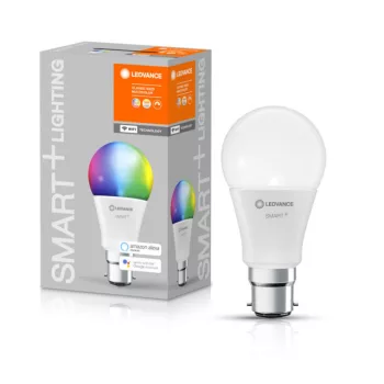 LEDVANCE SMART+ LED Classic WiFi RGBW izzó, szabályozható, 9W, 2700-6500K, B22d, 806lm