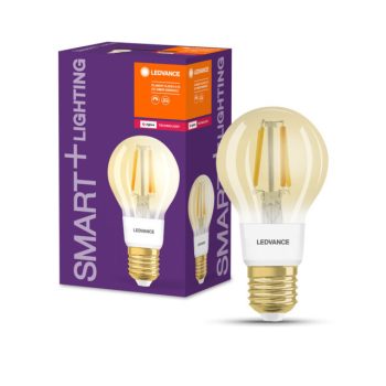   LEDVANCE SMART+ Zigbee vezérlésű, LED fényforrás, Classic forma, Fillament, szabályozható, 6 W-os, ( 2700 K ), 680 lm, IP20, 15 000 óra élettartammal, foglalat: E27, ( LEDVANCE 4058075528178 )