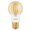 LEDVANCE SMART+ LED izzó, okos Zigbee, filament, 6W, 2700K, E27 foglalat, 680lm, meleg fehér