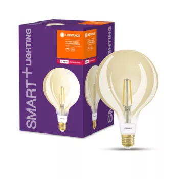 LEDVANCE SMART+ LED gömb izzó, okos Zigbee, filament, 6W, 2400K, E27 foglalat, 680lm