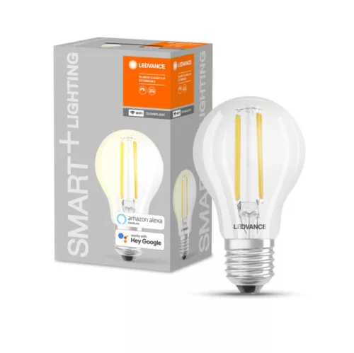 LEDVANCE SMART+ LED izzó, okos WiFi, filament, 5,5W, 2700K, E27 foglalat, 806lm, 60mm átmérő
