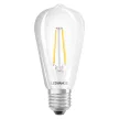 LEDVANCE SMART+ LED izzó, okos WiFi, filament, 5,5W, 2700K, E27 foglalat, 806lm, 64mm átmérő