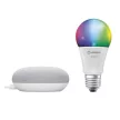 LEDVANCE Google Nest Mini Bundle okos Bluetooth LED izzó szürke, RGBW, E27 foglalat, IP20
