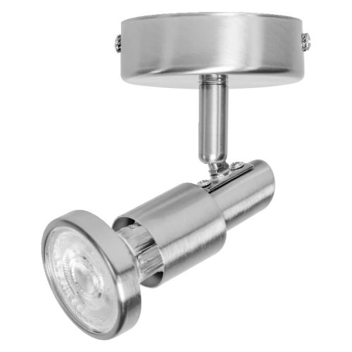 LEDVANCE LED SPOT GU10 beltéri mennyezeti/fali lámpa ezüst színben, 230 lm fényerő, 2.60 W, 15000 h, IP20 védelemmel, 220-240 V AC, 2700 K, 4058075540507