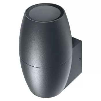 LEDVANCE fali lámpa kültéri sötétszürke, IP44, GU10 foglalat, 220-240V, 120mm magas