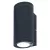 LEDVANCE fali lámpa kültéri sötétszürke, IP44, GU10 foglalat, 220-240V, 200mm magas