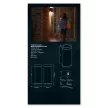 LEDVANCE fali lámpa kültéri sötétszürke, IP44, GU10 foglalat, 220-240V, 200mm magas