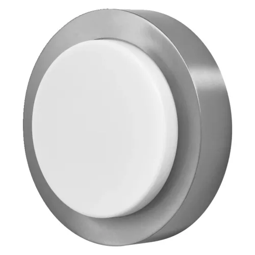 LEDVANCE Endura DISC fali lámpa kültéri acél, 8W, 3000K, IP44, 370lm, 200mm hosszú