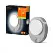 LEDVANCE Endura DISC fali lámpa kültéri acél, 8W, 3000K, IP44, 370lm, 244mm hosszú