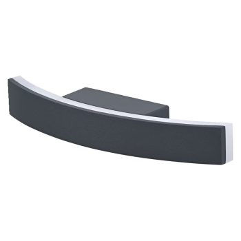   LEDVANCE ENDURA STYLE BOW kültéri fali lámpa sötét szürke színben, 280 lm fényerő, 7 W, 25000 h, IP44 védelemmel, 220-240 V AC, 3000 K, 4058075564589