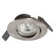 LEDVANCE RECESS DOWNLIGHT TWISTLOCK GU10 beltéri mennyezeti lámpa csiszolt nikkel színben, 350 lm fényerő, 4.30 W, 15000 h, IP20 védelemmel, 220-240 V AC, 2700 K, 4058075573017