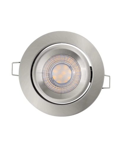 LEDVANCE LED Spot Set Simple Dim 3db-os szett beltéri mennyezeti lámpa csiszolt nikkel színben, 380 lm fényerő, 4.90 W, 15000 h, IP20 védelemmel, 220-240 V AC, 2700 K, 4058075617766