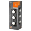 LEDVANCE Decor Square LED lámpatest beltéri fekete, IP44, G9 foglalat, 220-240V, 155mm magas