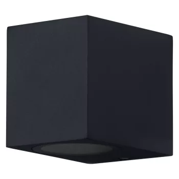 LEDVANCE Endura Square kültéri fali lámpa fekete, IP44, GU10 foglalat, 220-240V, 81mm széles