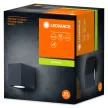 LEDVANCE Endura Square kültéri fali lámpa fekete, IP44, GU10 foglalat, 220-240V, 81mm széles