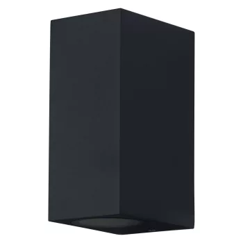 LEDVANCE Endura Square kültéri fali lámpa fekete, IP44, GU10 foglalat, 220-240V, 150mm széles