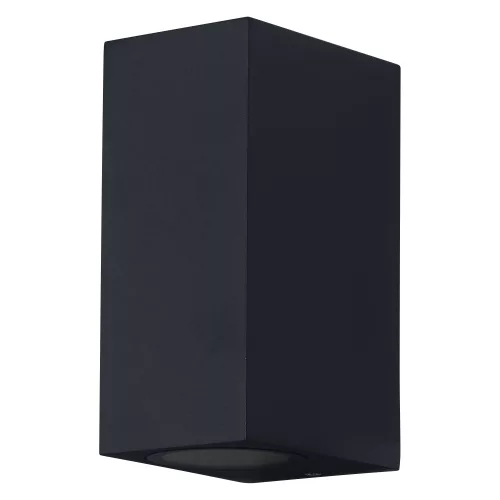 LEDVANCE Endura Square kültéri fali lámpa fekete, IP44, GU10 foglalat, 220-240V, 150mm széles