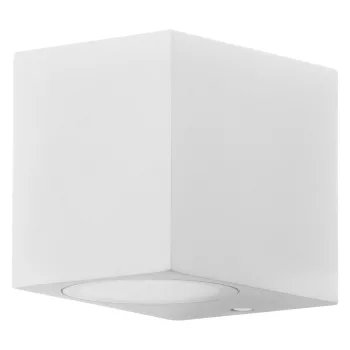 LEDVANCE Endura Square kültéri fali lámpa fehér, IP44, GU10 foglalat, 220-240V, 81mm széles