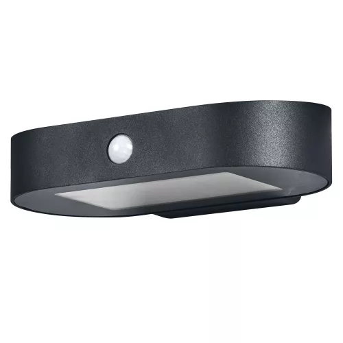 LEDVANCE Endura solar napelemes kültéri lámpa fekete, 4W, 3000K, IP44, 380lm, 25000 óra élettartam