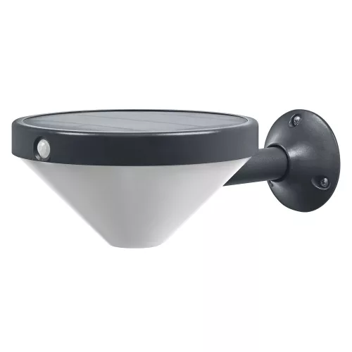 LEDVANCE Endura solar napelemes kültéri lámpa fekete, 4,5W, 3000K, IP44, 300lm, 25000 óra élettartam