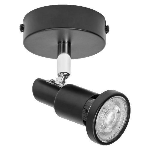 LEDVANCE LED SPOT BLACK beltéri oldalfali lámpatest fekete színben, GU10 foglalattal, IP20 védettséggel, 5 év garanciával, 220-240V ( 4058075828766 )