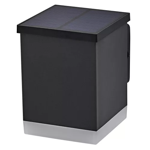 LEDVANCE Endura Solar napelemes kültéri lámpa sötétszürke, 0,5W, 3000K, IP44, 50lm, 110mm széles