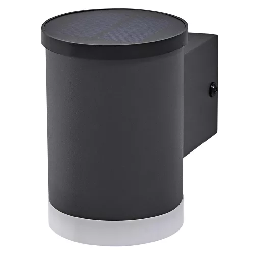 LEDVANCE Endura Solar napelemes kültéri lámpa sötétszürke, 0,5W, 3000K, IP44, 50lm, 115mm széles