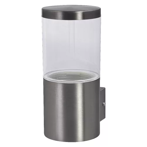 LEDVANCE Endura Ebro fali lámpa kültéri acél, IP44, E27 foglalat, 220-240V, 230mm magas