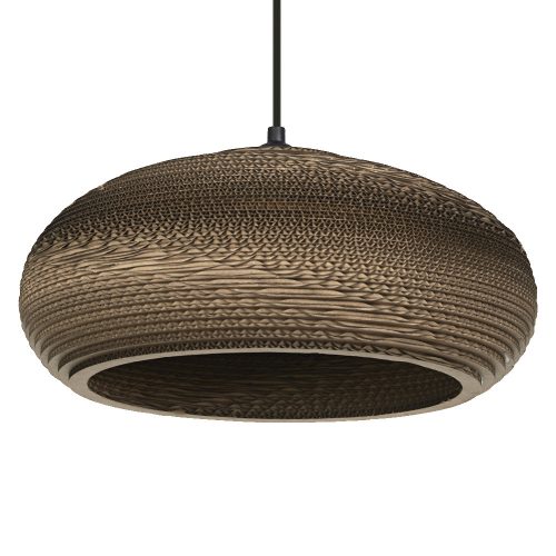 LEDVANCE Decor Cardboard Drop Pendant beltéri mennyezeti/függesztett lámpatest barna színben, E27 foglalattal, IP20 védettséggel, 5 év garanciával, 220-240V ( 4058075837041 )