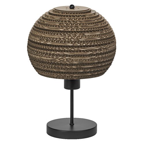 LEDVANCE Decor Cardboard Ball Table beltéri asztali lámpatest barna színben, E27 foglalattal, IP20 védettséggel, 5 év garanciával, 220-240V ( 4058075837140 )