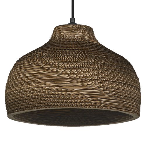 LEDVANCE Decor Cardboard Hat Pendant beltéri mennyezeti/függesztett lámpatest barna színben, E27 foglalattal, IP20 védettséggel, 5 év garanciával, 220-240V ( 4058075837201 )