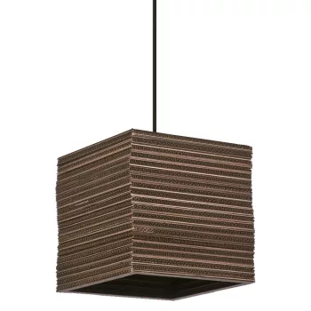 LEDVANCE Decor Square függesztett lámpa barna, IP20, E27 foglalat, 220-240V, 250mm széles