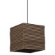 LEDVANCE Decor Cardboard Square Pendant beltéri mennyezeti/függesztett lámpatest barna színben, E27 foglalattal, IP20 védettséggel, 5 év garanciával, 220-240V ( 4058075837362 )