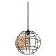 LEDVANCE Decor Cage Globe Pendant beltéri mennyezeti/függesztett lámpatest fekete/barna színben, E27 foglalattal, IP20 védettséggel, 5 év garanciával, 220-240V ( 4058075838116 )