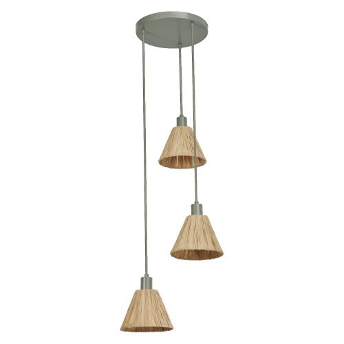LEDVANCE Decor Raffia függesztett lámpa beltéri zöld, IP20, E27 foglalat, 220-240V, 430mm átmérő